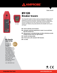 Thumbnail of document Data Sheet - BT-120 Circuit Breaker Tracer